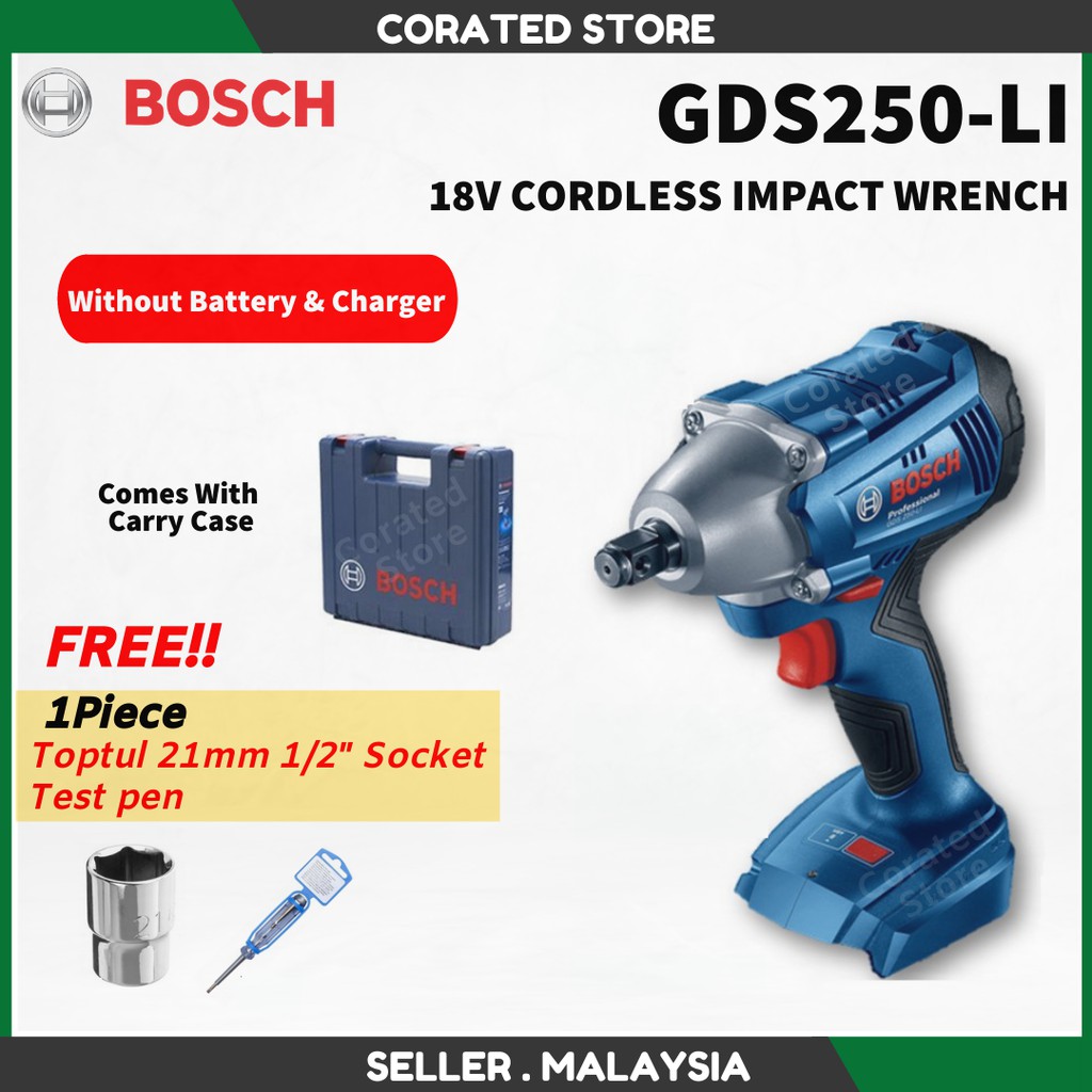 Bosch GDS 250LI 18Volt Cordless Impact Wrench Without Battery