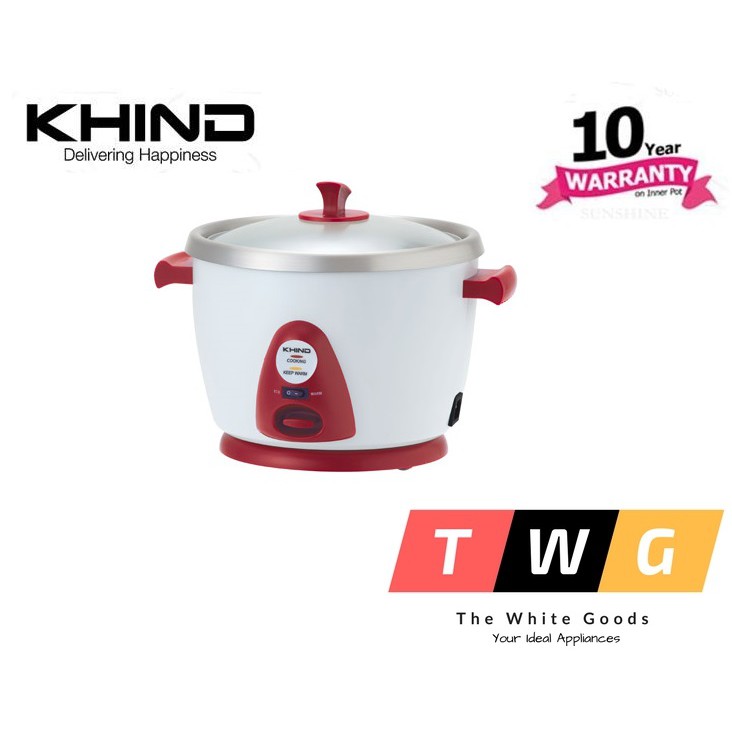 KHIND Anshin Stainless Steel Rice Cooker RC110M 1.0L Shopee Malaysia
