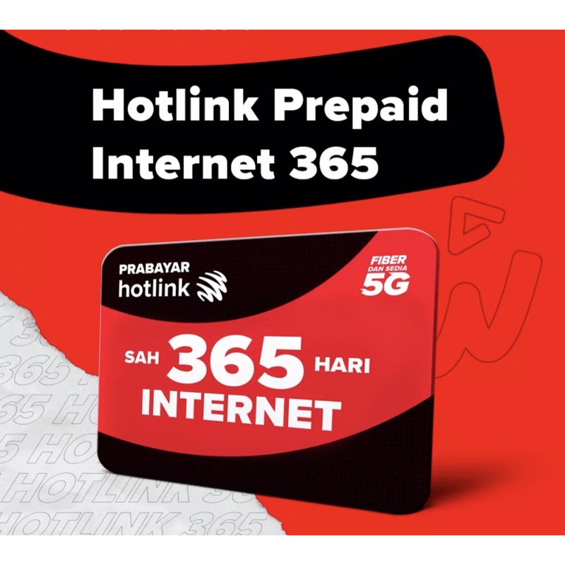 Maxis Hotlink Aktif 365 Hari Simcard Prepaid (Number Baru