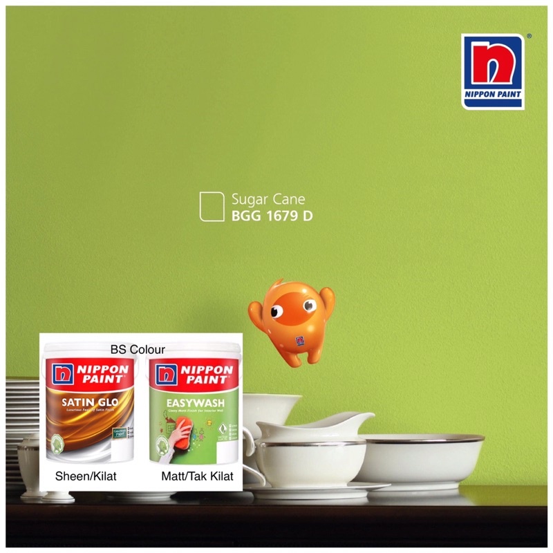 5L Nippon Paint Interior SatinGlo/Sheen & EasyWash/Matt&Super Matex