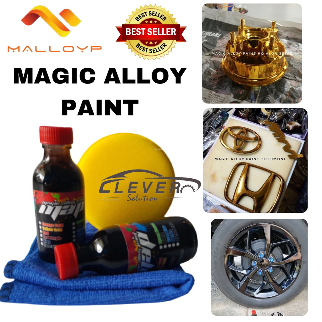 Magic Alloy Paint 60ML MAP Car Rim Paint Metal Paint Delete Chrome Cat