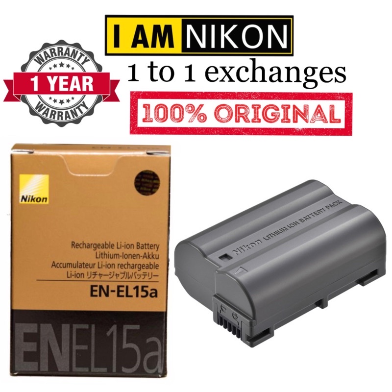 Nikon ENEL15A original battery for Nikon D7500 D7200 D7100 D7000 D750