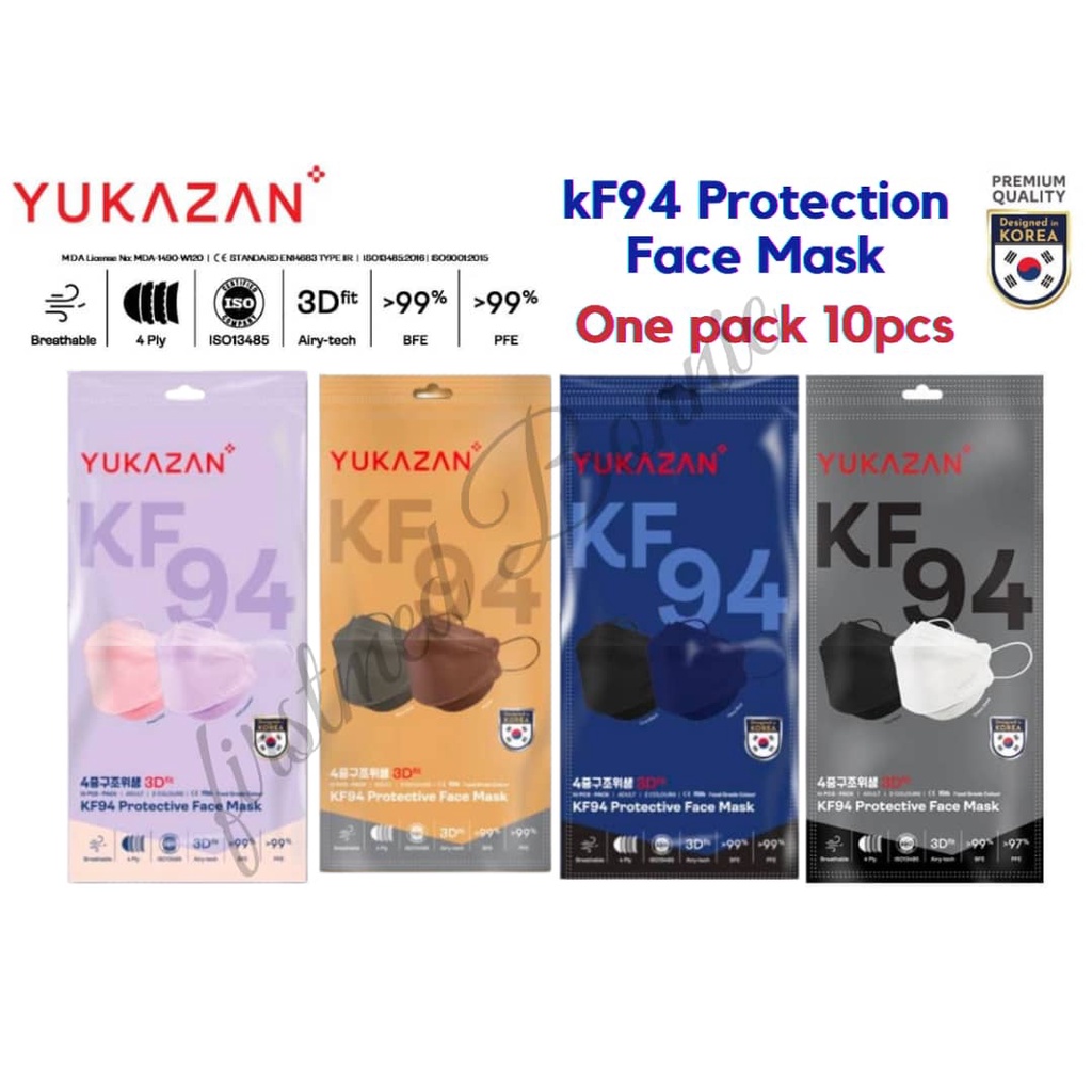 Yuka zan KF94 4Ply Protective Face Mask (One Pack 10Pcs) Shopee Malaysia