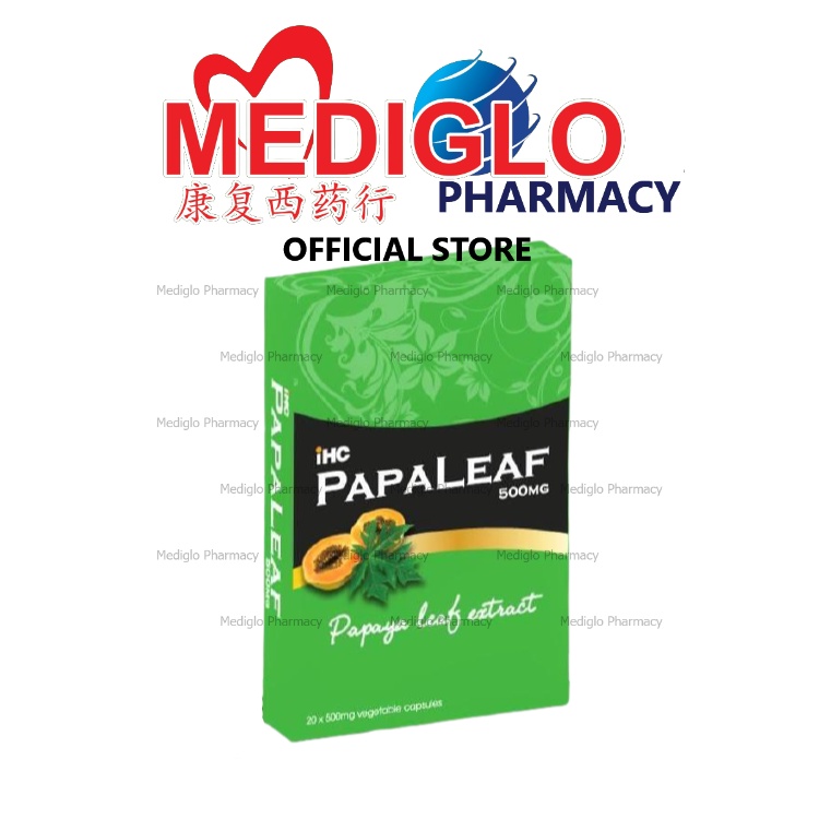 [CLEARANCE STOCK] iHC PAPALEAF 500mg Papaya Leaf Extract (20 x 500mg