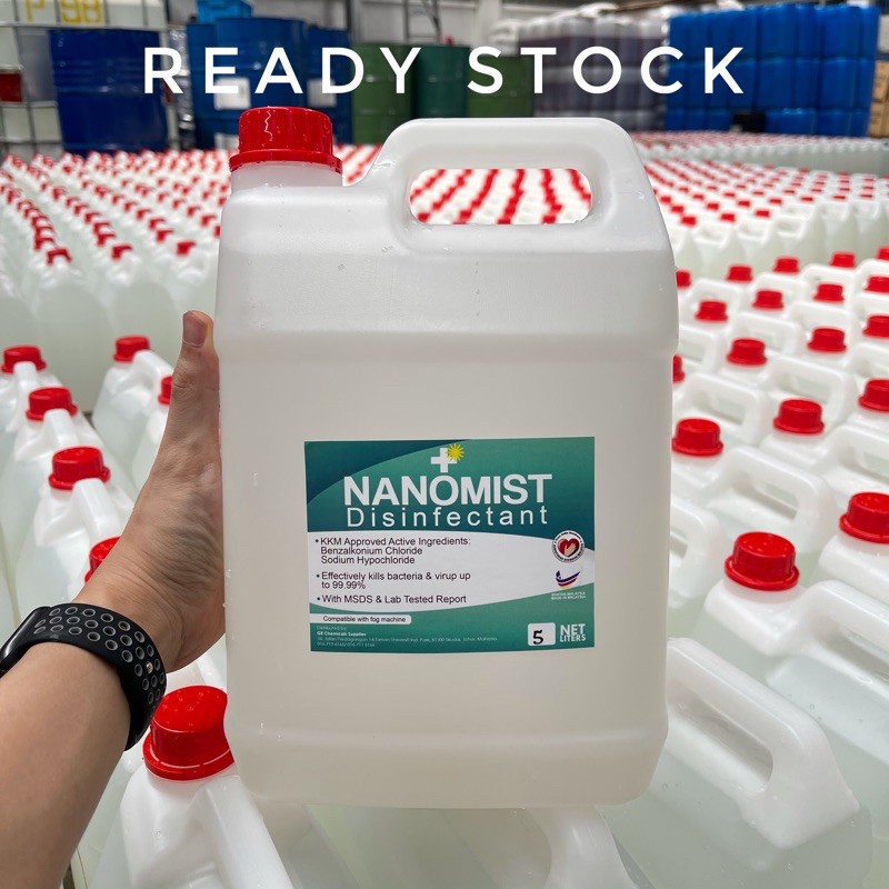 Nano Mist Fog Solution Sanitizer 5L Fogging Liquid [Nanomist