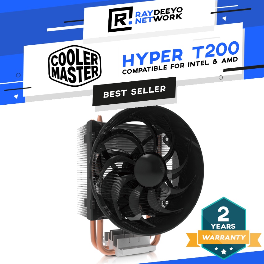 Cooler Master Hyper T200 Air Cooler [High Airflow & Minimized Noise