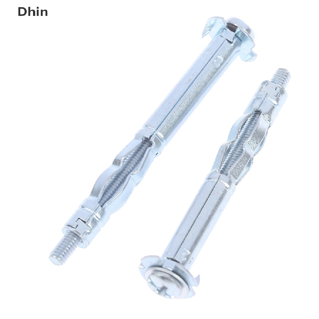 [Dhin] 10Pcs M4 Hollow Wall Metal Anchor Kit Plasterboard Drywall
