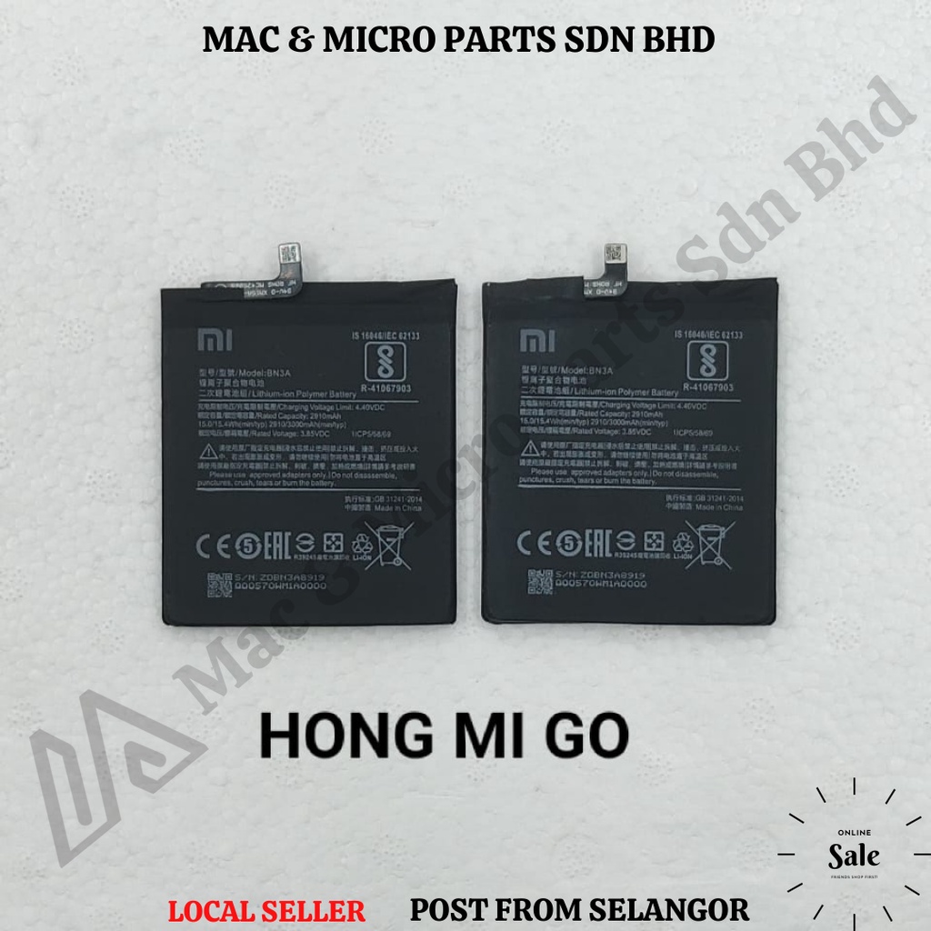 XIAO MI HONG MI GO BATTERY MODEL BN3A (3000mAh) Shopee Malaysia