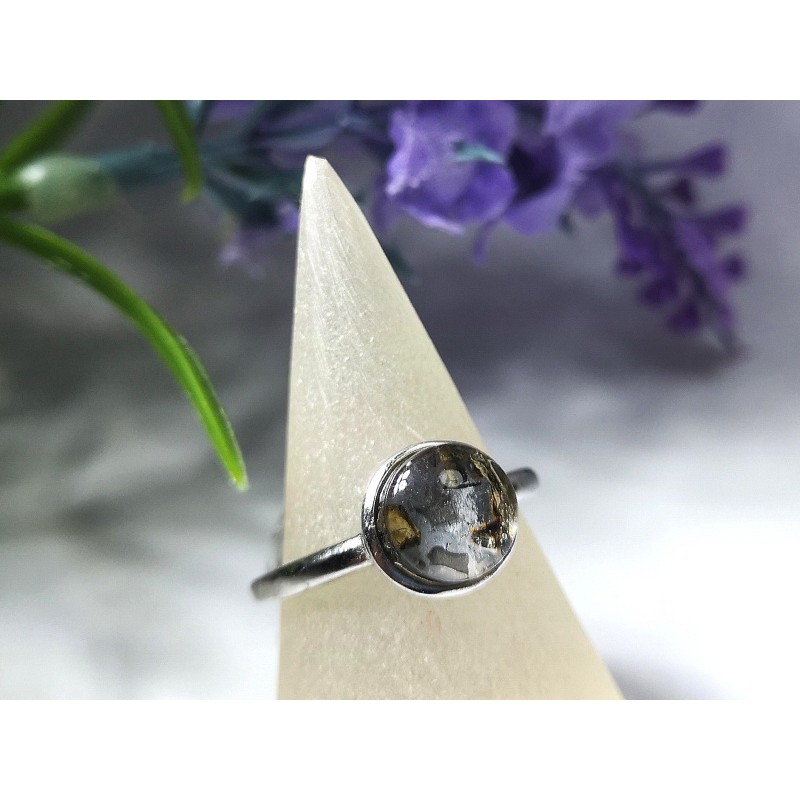 Peridot and Moldavite Open Silver Ring Natural & Genuine Shopee