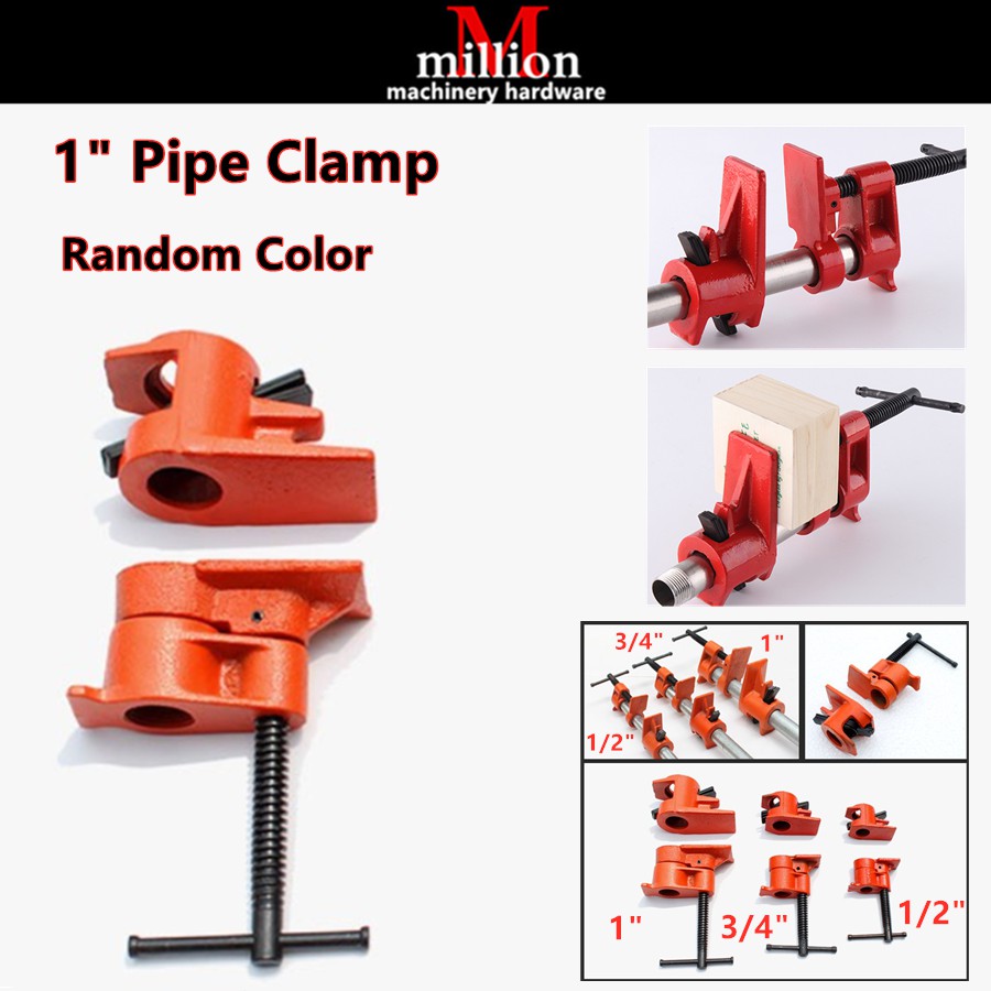 millionhardware - 1 inch / 1" Heavy Duty Pipe Clamp Woodworking Wood