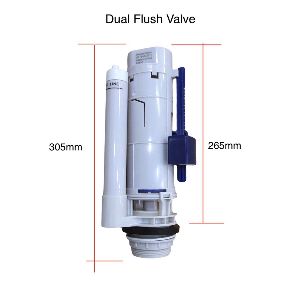 Johnson Suisse Trend 6/3L Dual Flush Valve Fittings WBFT400335XX