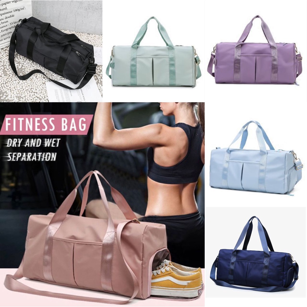 Travel Duffle Bag Waterproof Dry & Wet Gym Bag Sport Bag with Shoe
