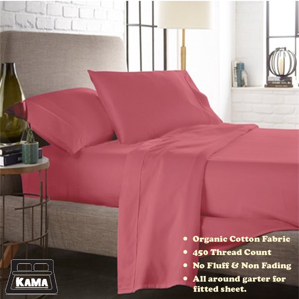 Bedsheet 4 in 1 bed sheet single double queen king size garterized 3