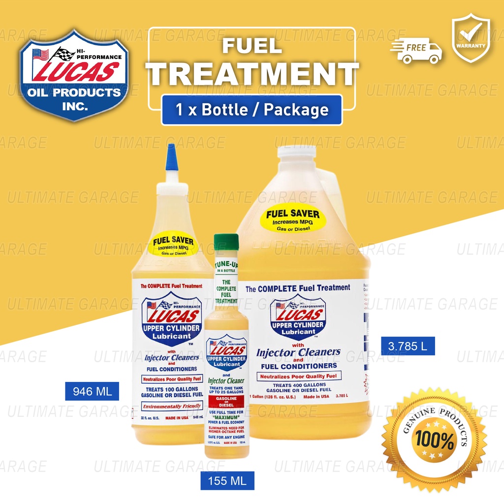 LUCAS Oil Fuel Treatment Injector Cleaner 155ML 946ML 3.785L System