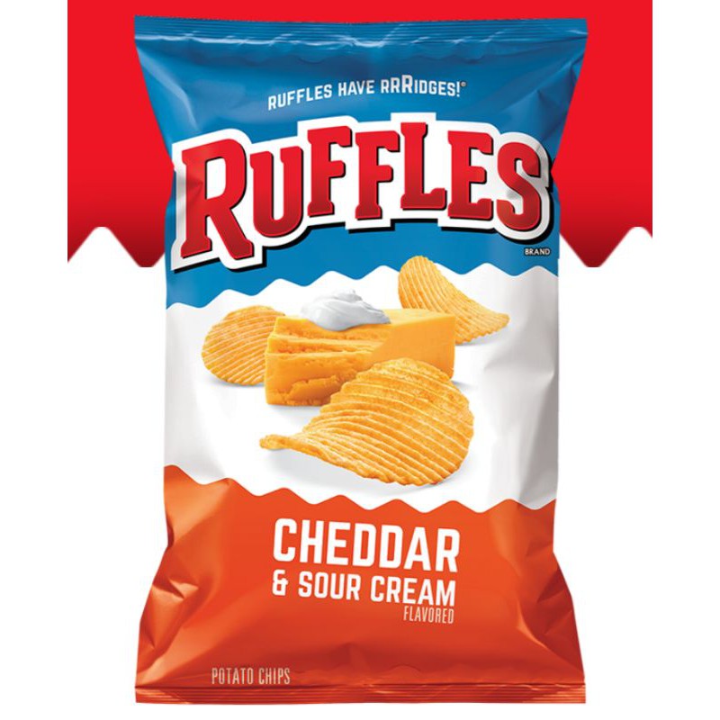 Ruffles Cheddar&Sour Cream Halal 184g Shopee Malaysia