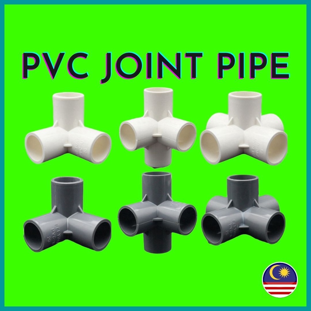 DIY PVC Wiring Pipe Connector Joint Fitting Connector Conduit Pipe PVC
