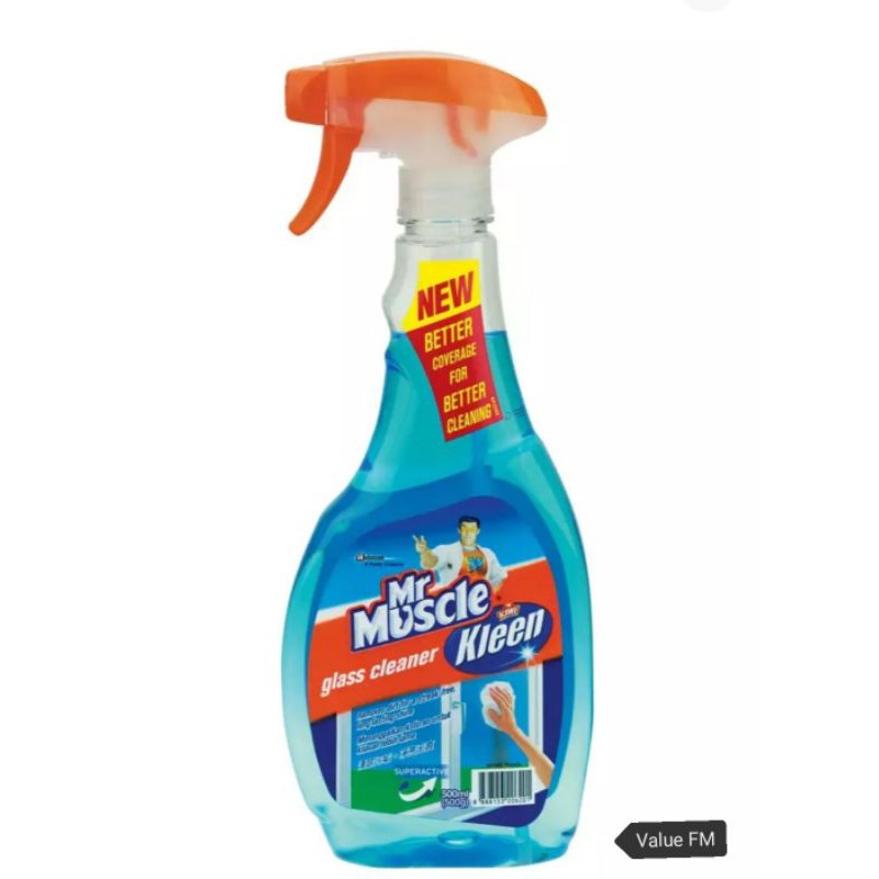 Mr Muscle Kiwi Kleen Glass Cleaner (Blue) 500ml x 1 Shopee Malaysia