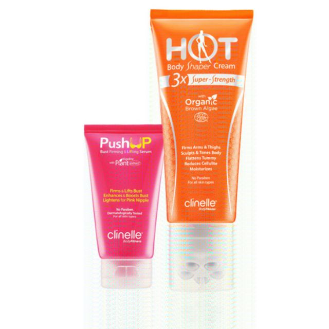 Clinelle Hot Body Shaper Cream + Bust Firming & Lifting Serum Shopee
