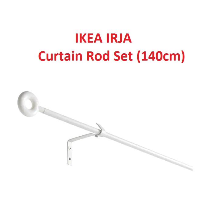 IKEA IRJA Curtain Rod Set (140cm) White 701.728.04 (Ready Stock) Shopee Malaysia