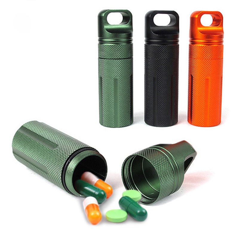 Capsule EDC Waterproof Hike Box Survive Outdoor Dry Bottle Seal Trunk