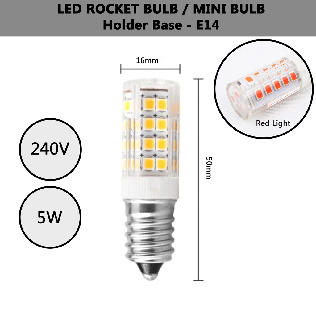 3H G4/G9/E12/E14 [1.5W/5W/7W] LED Capsule Cylinder Bulb/LED Rocket Bulb