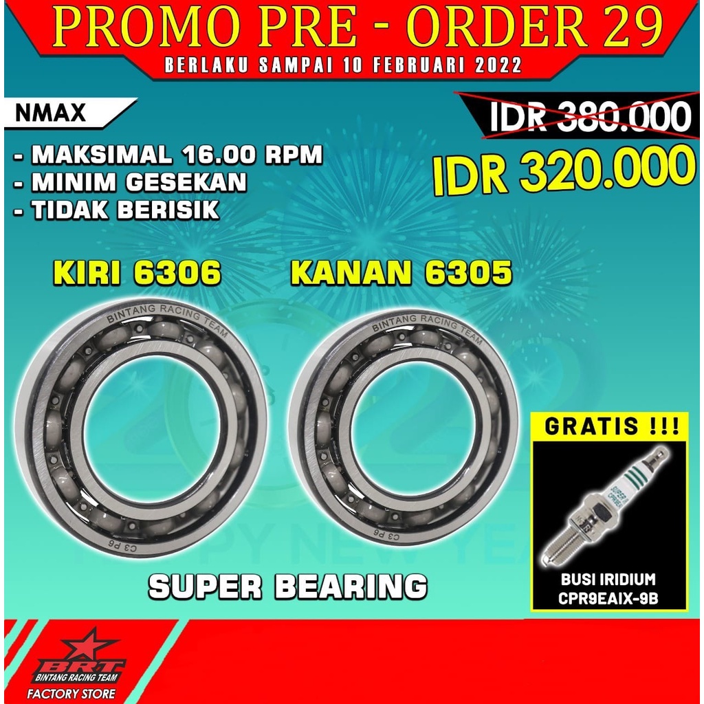 Brt Super Bearing Yamaha Nmax Shopee Malaysia