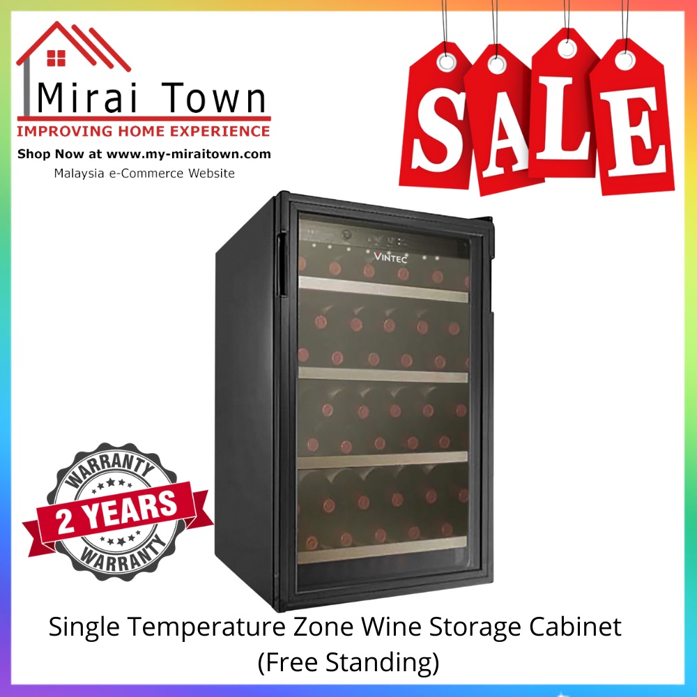 VINTEC Wine Storage VWS035SCAX (Free Standing Only) Shopee