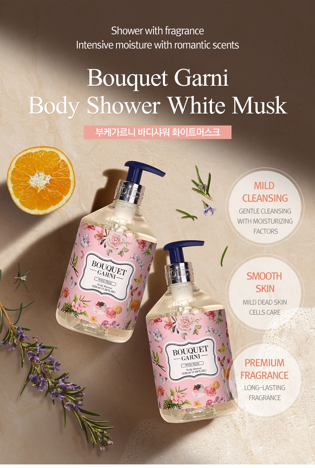 Bouquet Garni Hand And Body Care Gift Set Body Wash, Lotion, Mist, Hand