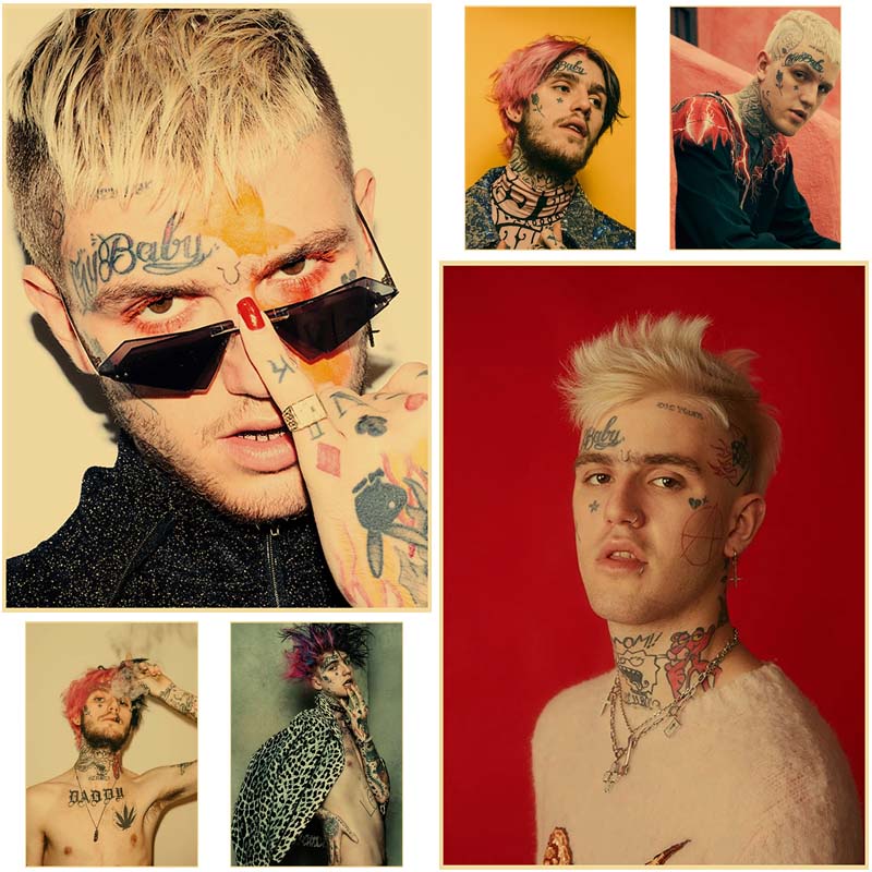 Hip Hop Rapper Lil Peep Poster Wall Stickers Vintage Posters HD Prints