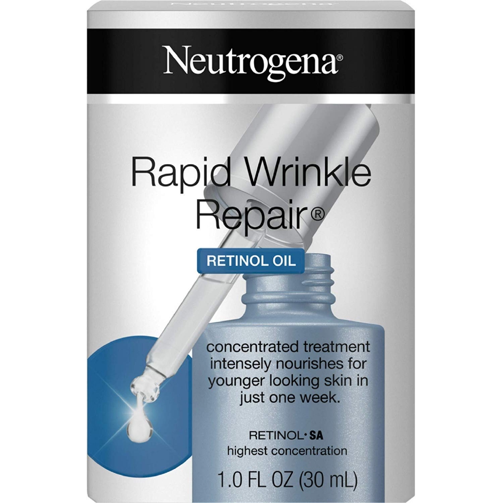 Neutrogena Rapid Wrinkle Repair Face Oil Retinol Serum, Anti Wrinkle