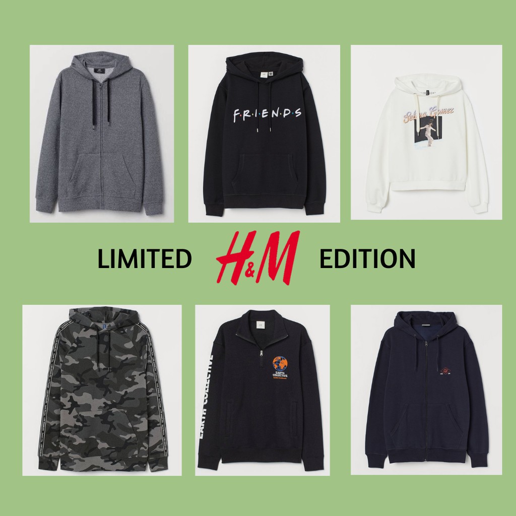 H&M HOODIE LIMITED EDITION ORIGINAL (SIZE CHART ON DECRIPTION) | Shopee