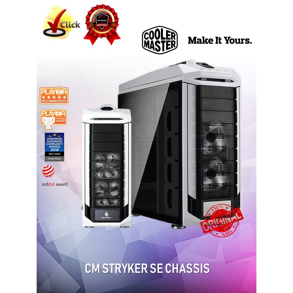 Cooler Master Stryker SE XLATX Gaming Case with Red LED Fan (SGC5000W