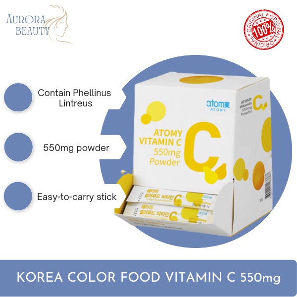 ATOMY Vitamin C 550mg POWDER Color Food Vitamin C (2g) x 90 sachets