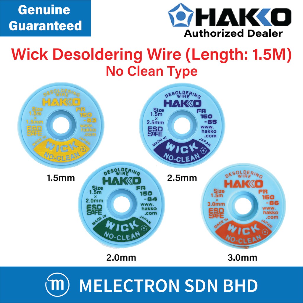 HAKKO FR15083 / FR15084 / FR15085 / FR15086 No Clean Wick