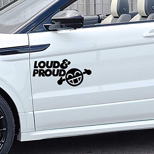 Loud and Proud Exhaust Custom Colour Car Stickers Exterior Decorative