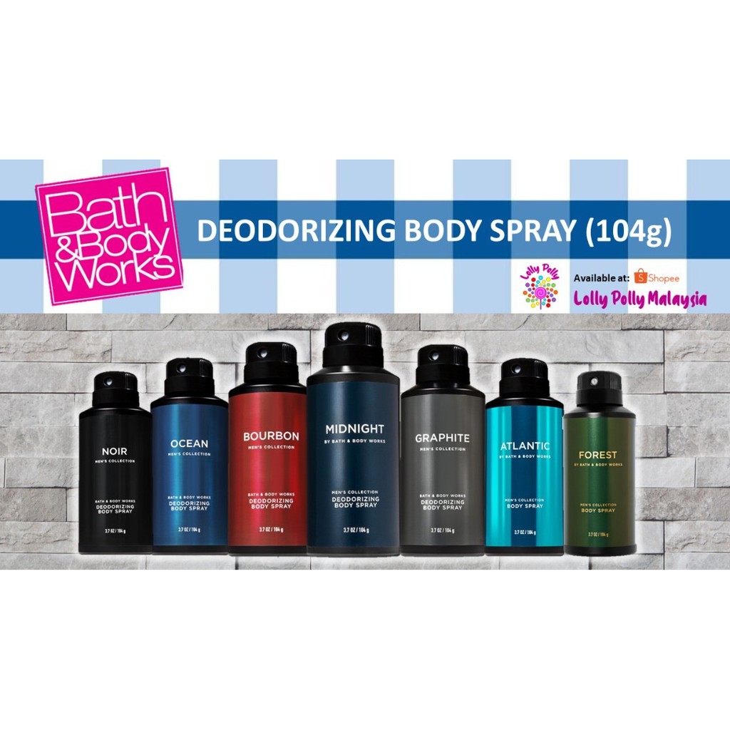 Bath And Body Works Deodorizing Body Spray (Marble /Ocean /Bourbon ) Shopee Malaysia