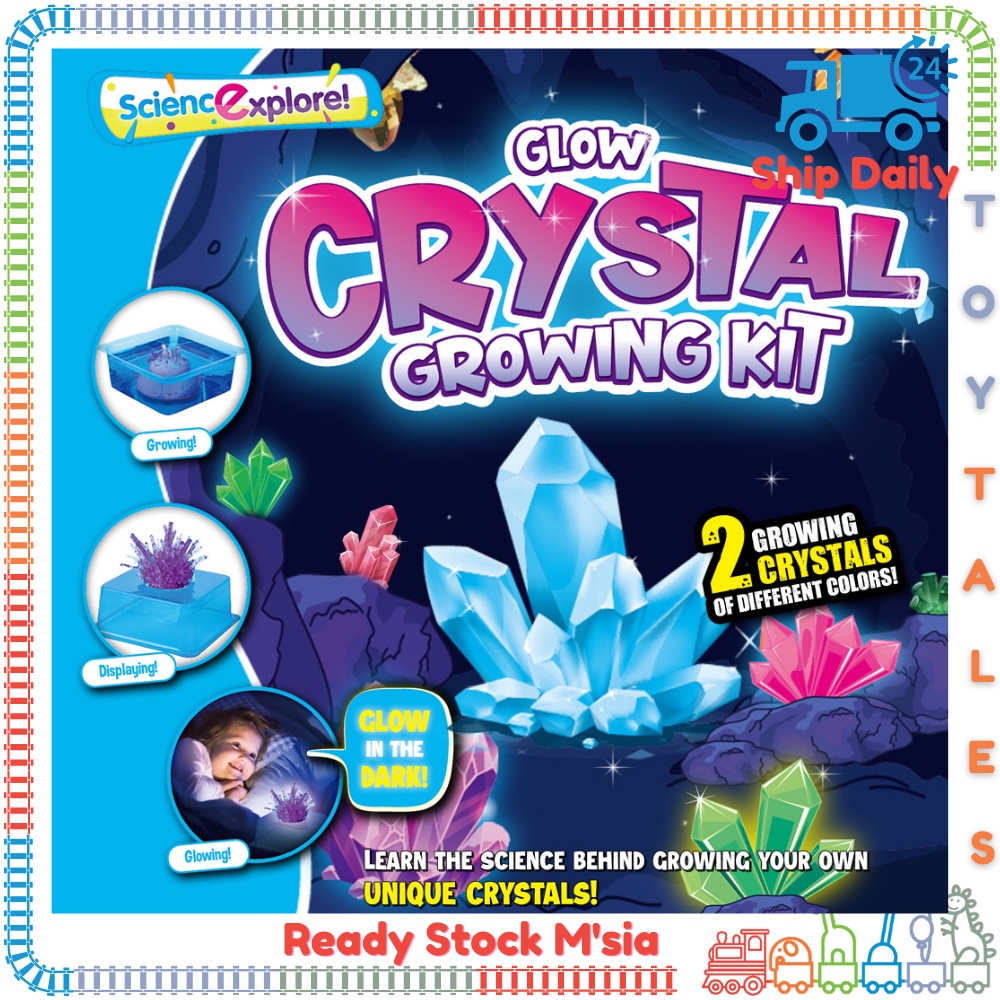 Crystal Growing Kit [ GLOW IN DARK Kids Science Experiment Set