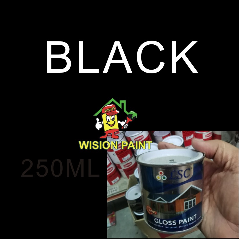 BLACK ( LSC GLOSS PAINT ) Cheapest Gloss Paint metal , wood , plastic