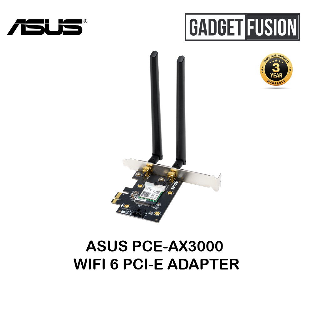 ASUS PCEAX3000 WIFI 6 PCIE ADAPTER BULK PACK (PCEAX3000 B