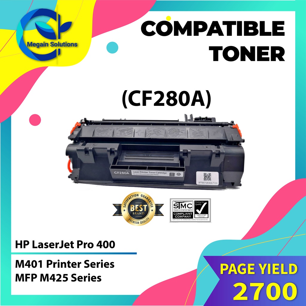 CF280A Compatible Laser Toner Cartridge 80A 80 A; For HP LaserJet Pro