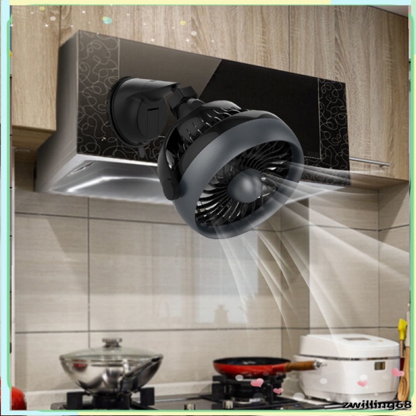 Kitchen usb Little Fan Mini Noiseless Rechargeable Large Wind Household