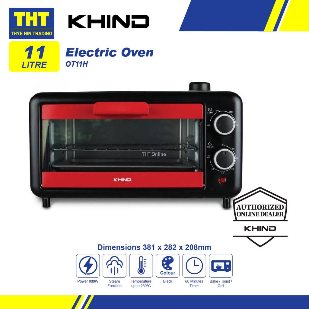 Khind OT11H Electric Oven 11L Shopee Malaysia