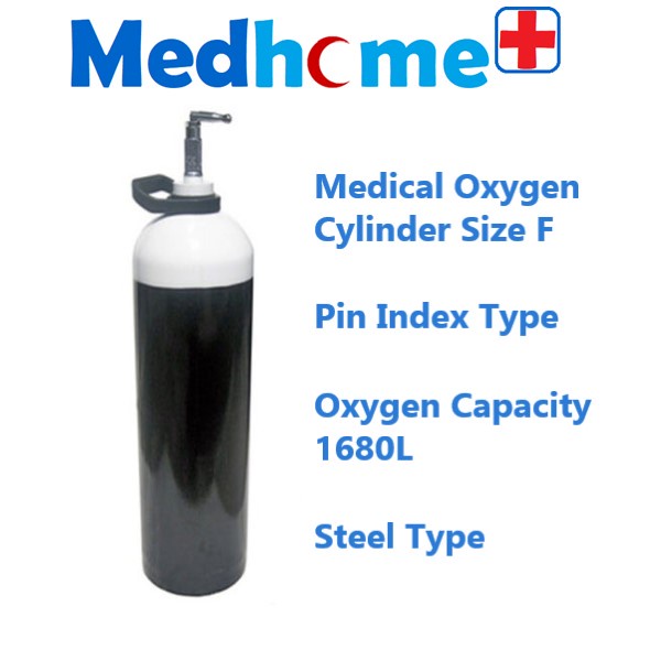 Medical Oxygen Cylinder/ Tank Size F Pin index (Steel) 1680L Shopee