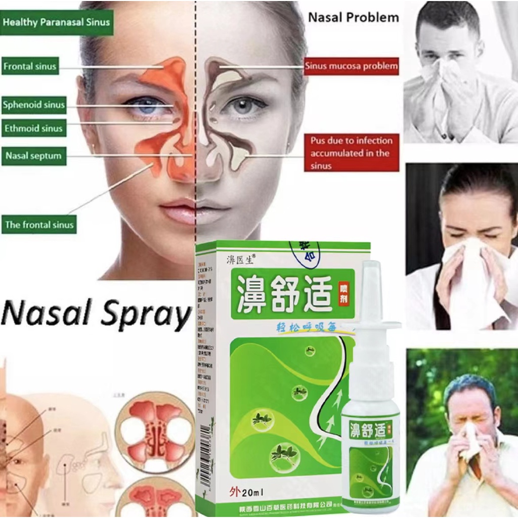 Nasal Sprays Chronic Rhinitis Sinusitis Spray Herb Medicine Fast Effect
