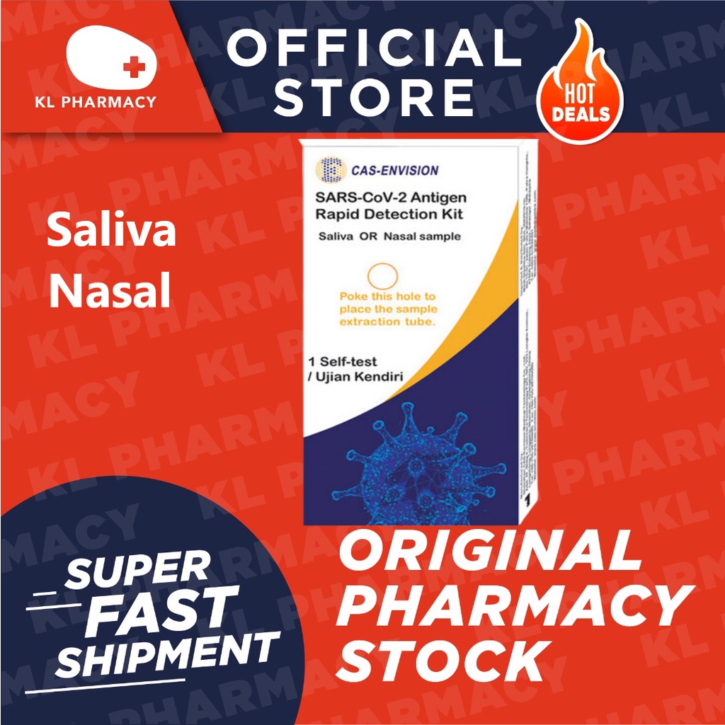 [CLEARANCE] CASENVISION Covid19 Saliva / Nasal Self Test Kit 1s