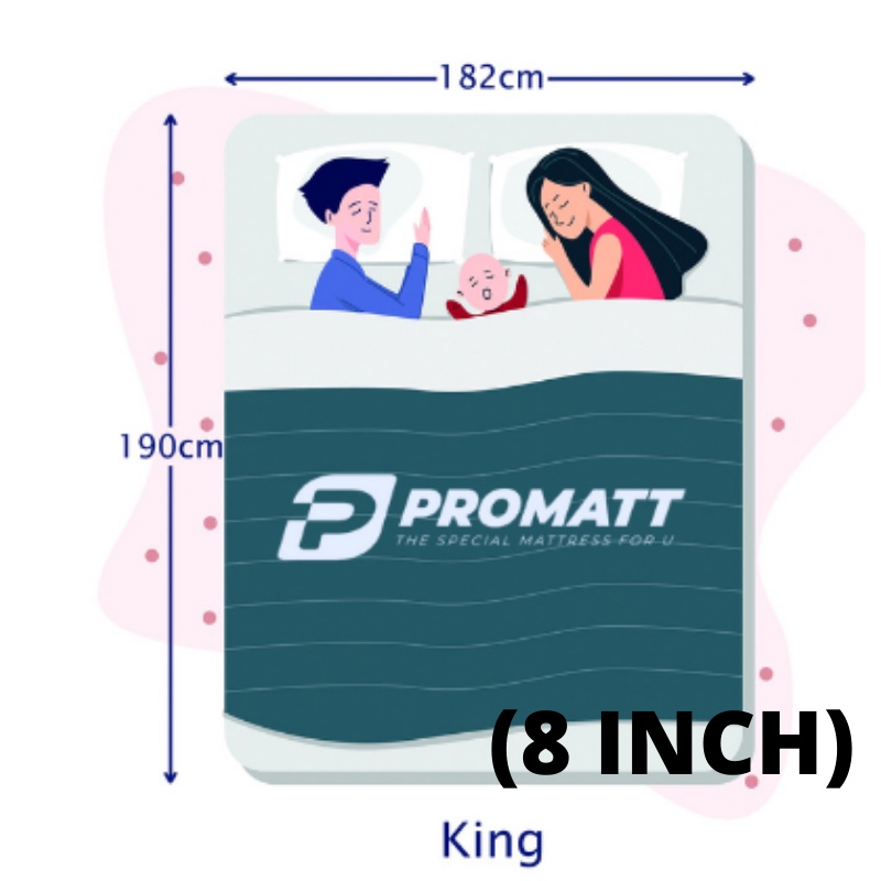 PROMATT HANNA 8 Inch Full Latex foam Mattress (ENTRY GRADE) Shopee