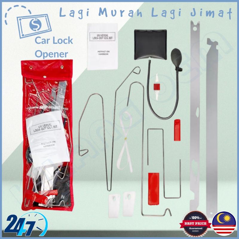 Alat Buka Pintu Kereta Kunci Hilang dengan Pamp Angin Car Door Lock Out