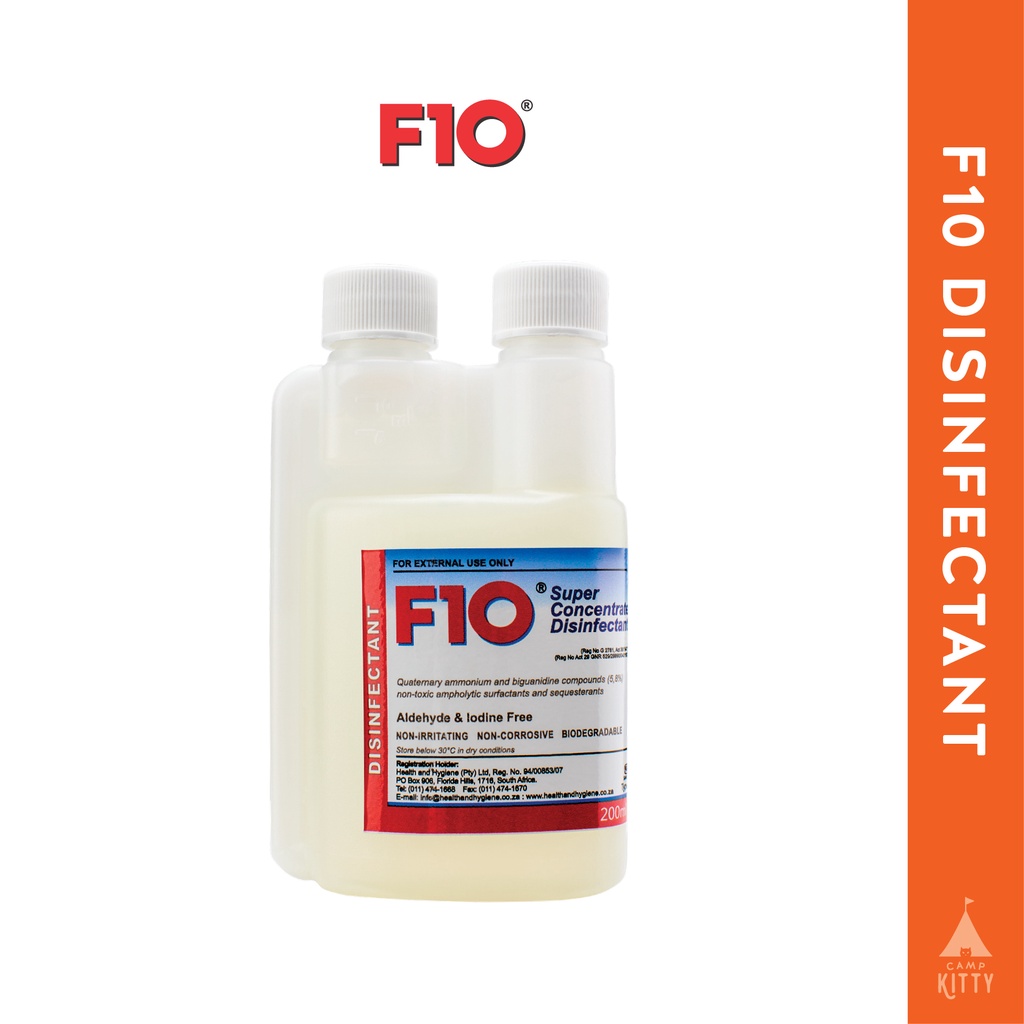 F10 Super Concentrate Disinfectant, 30ml / 200ml Disinfectant for