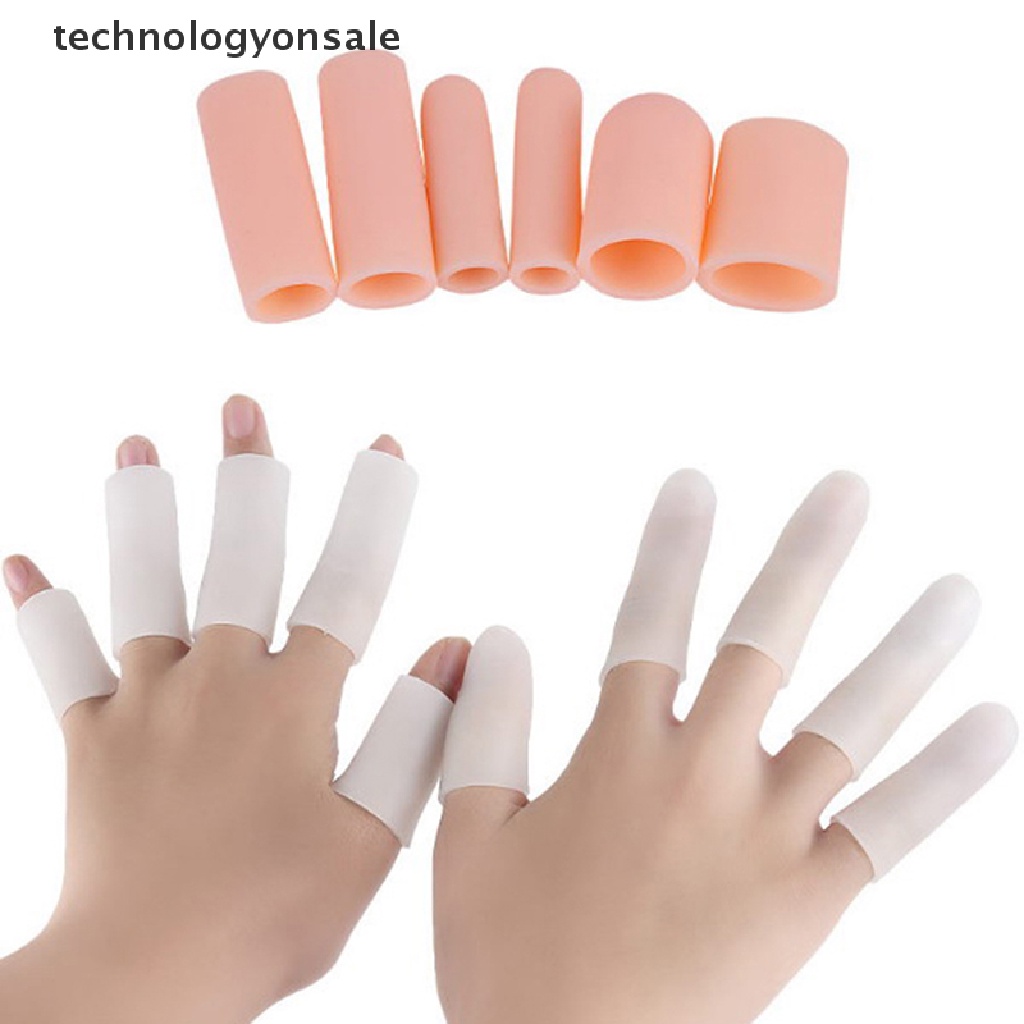 [Tech] 5pcs silicone gel tube bandage finger toe protector foot pain