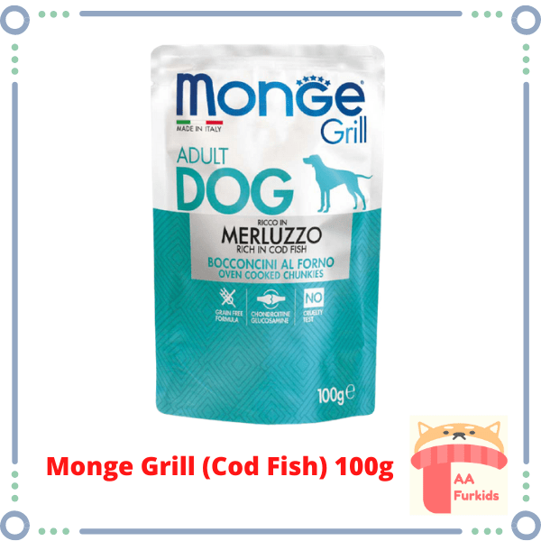 Monge Grill Cod Fish Dog Wet Food (100g) Shopee Malaysia